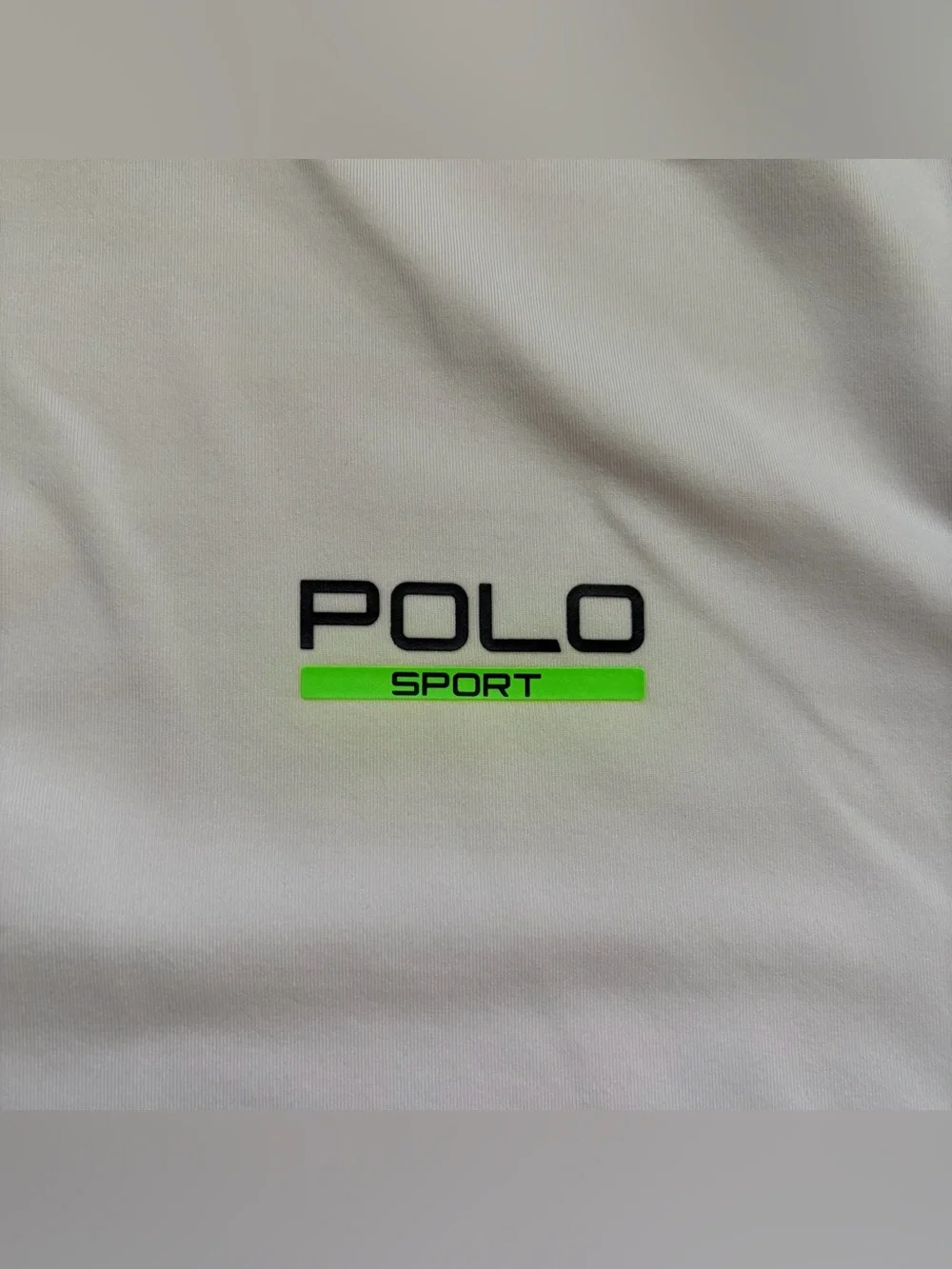 Polo Sport Shirt Mens White Navy Thermovent Short Slv US Open 2016 Size LARGE